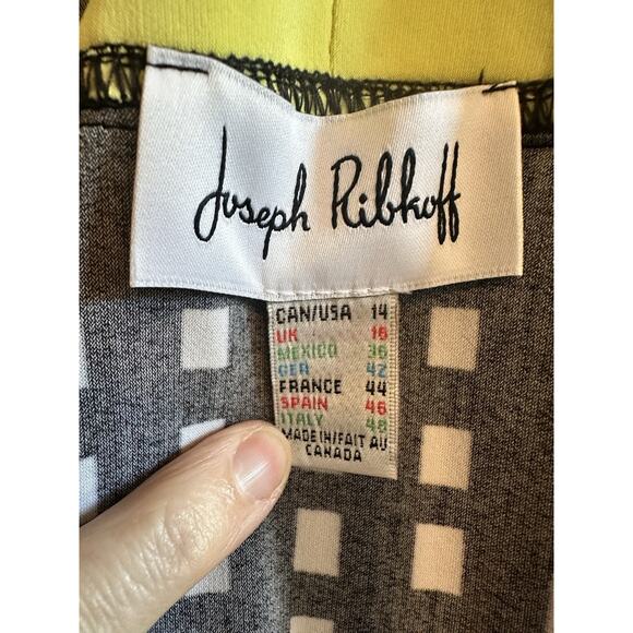 Joseph Ribkoff Open Front Short Sleeve Kimono Cardigan Coverup Size 14 - Picture 5 of 11